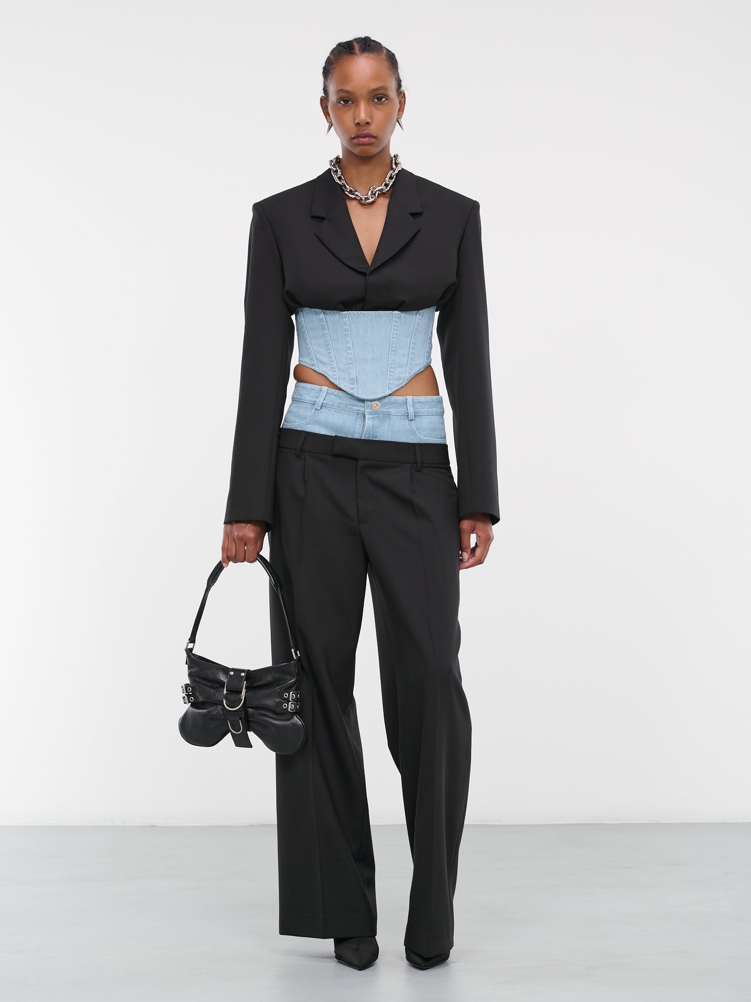 Hybrid Trousers (C2148P23-1057-BLACK-CYAN)