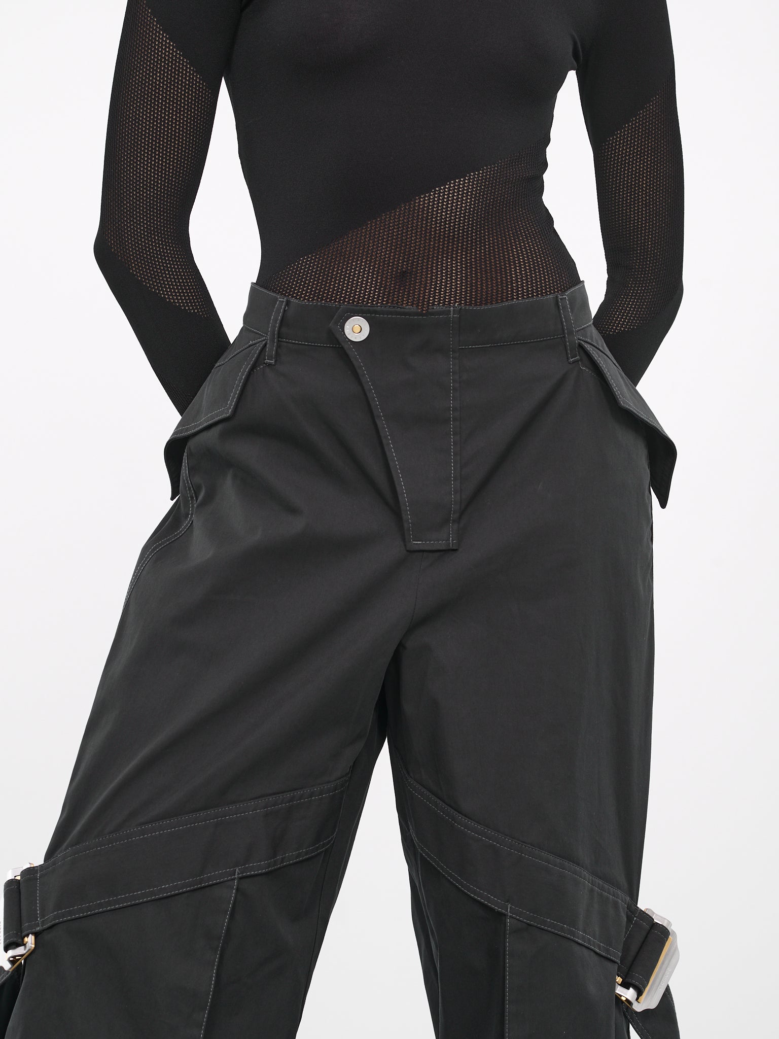 Belted Pocket Pants (C2163-1000-BLACK)