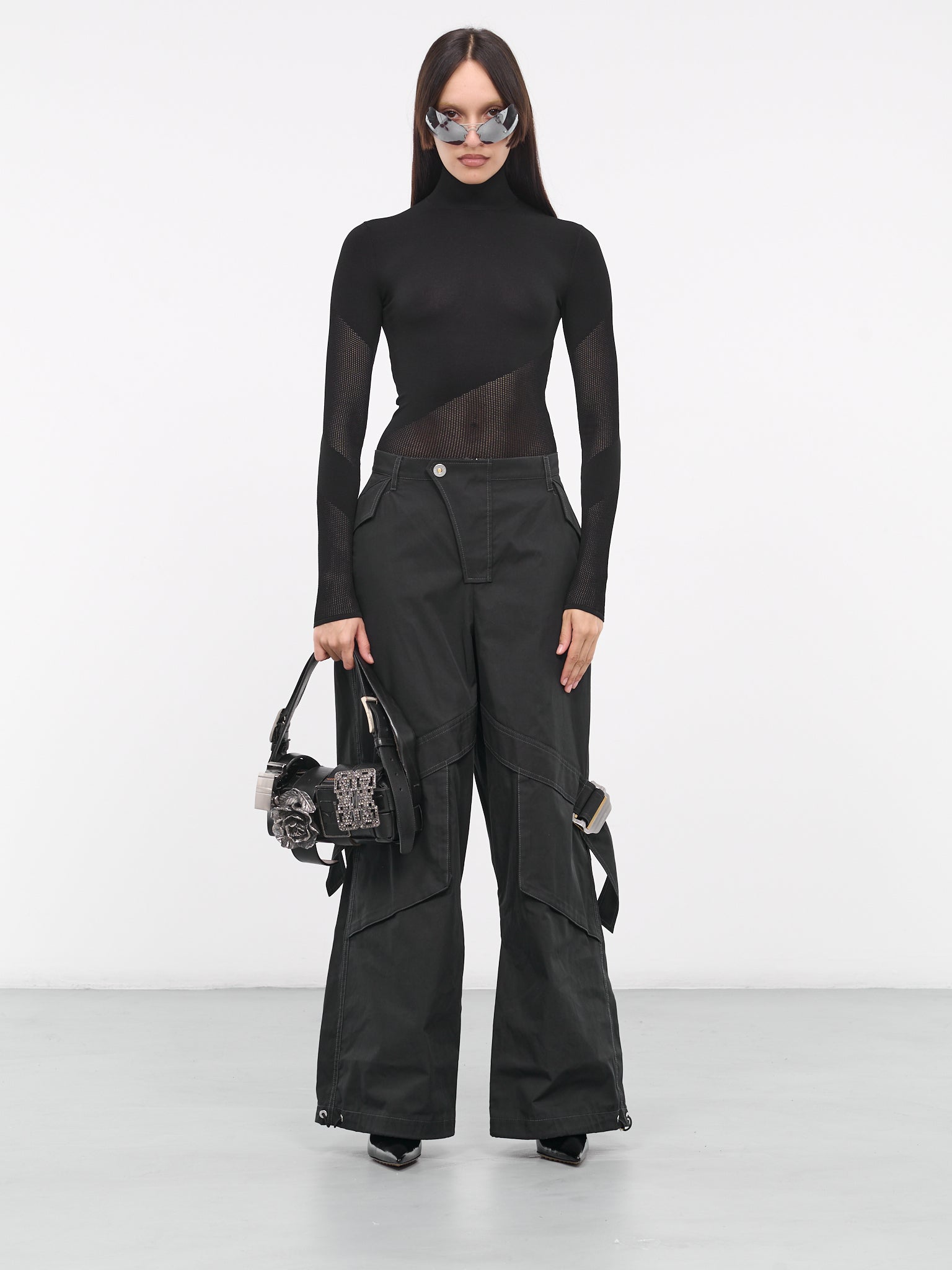 Belted Pocket Pants (C2163-1000-BLACK)