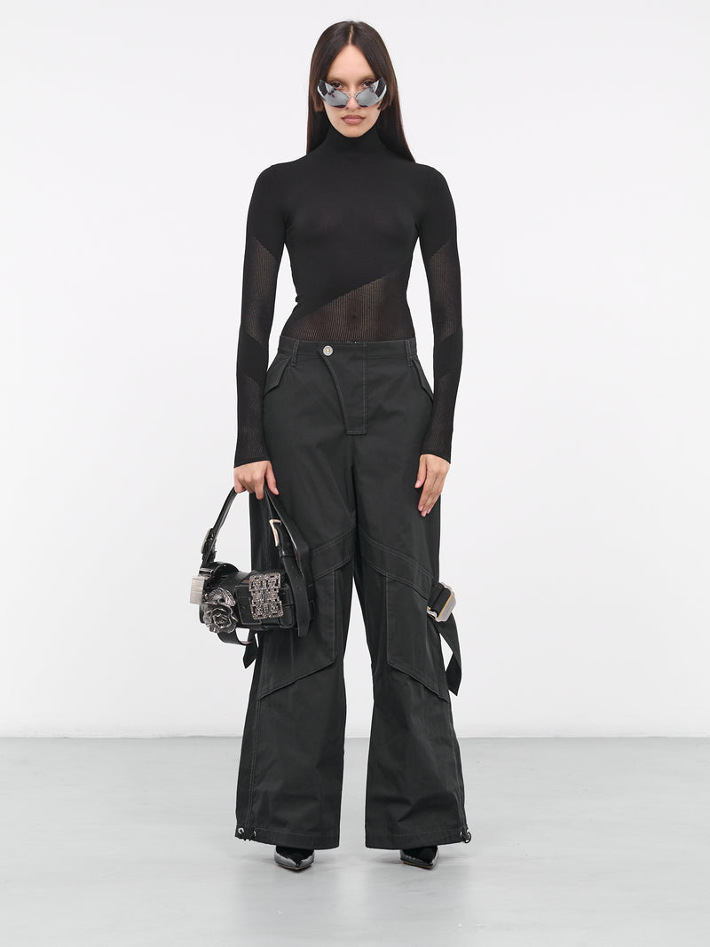 Belted Pocket Pants (C2163-1000-BLACK)