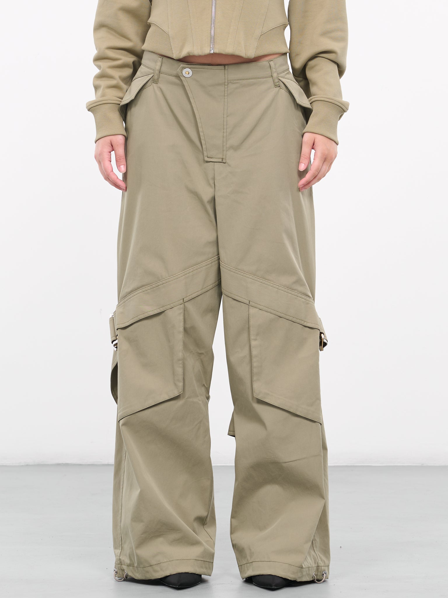 Belted Pocket Pants (C2163-4030-SAGE)