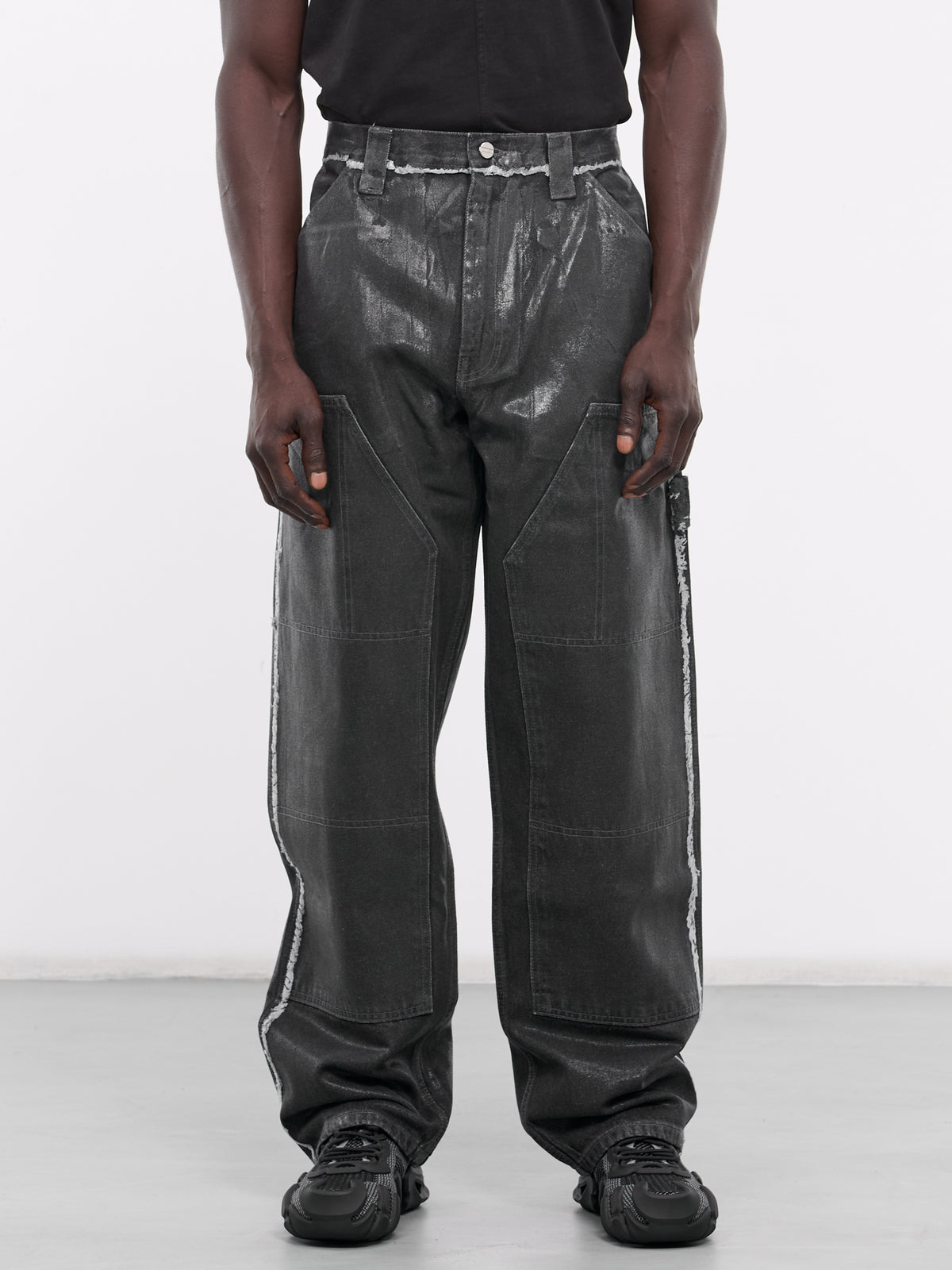Laminated Carpenter's Jeans (C2195-1000-BLACK)