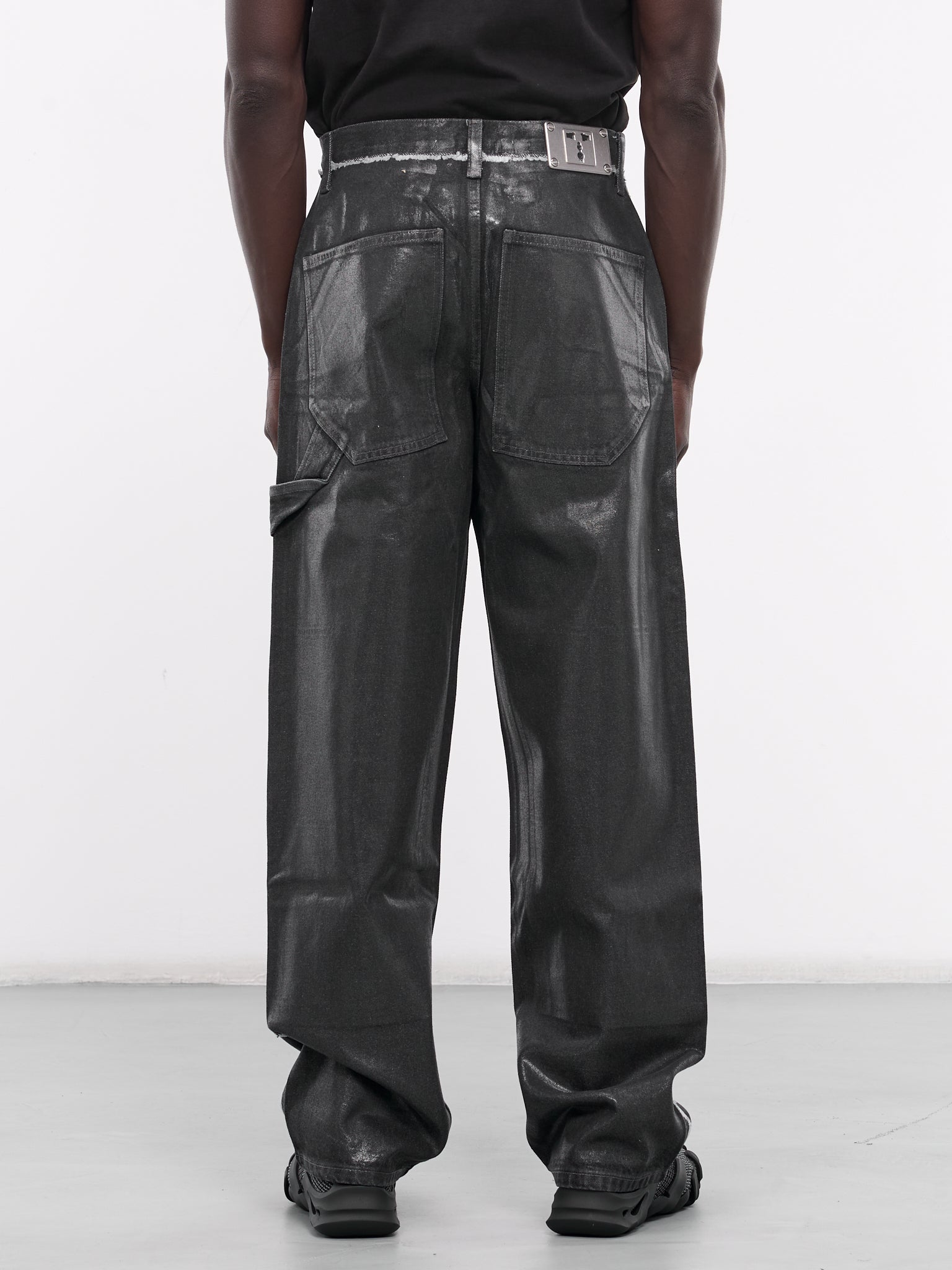 Laminated Carpenter's Jeans (C2195-1000-BLACK)