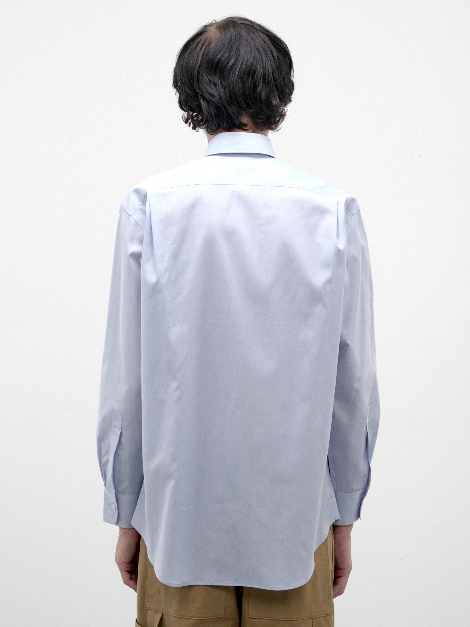 Blue Cotton Button-Up Shirt (C263F01B01-SAXE-BLUE)
