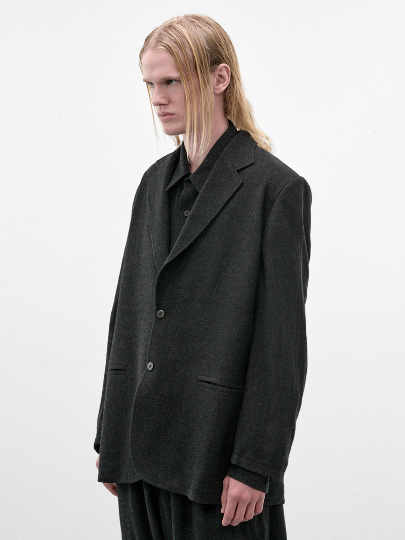 Dark Gray Wool Blazer (C263F06J01-DARK-GRAY)