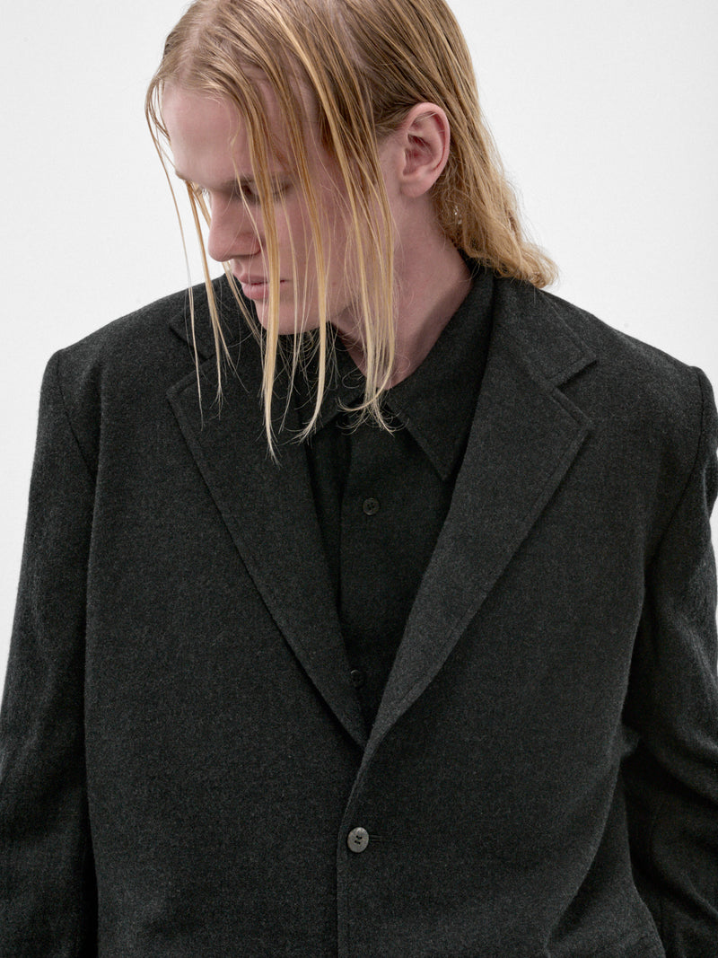 Dark Gray Wool Blazer (C263F06J01-DARK-GRAY)