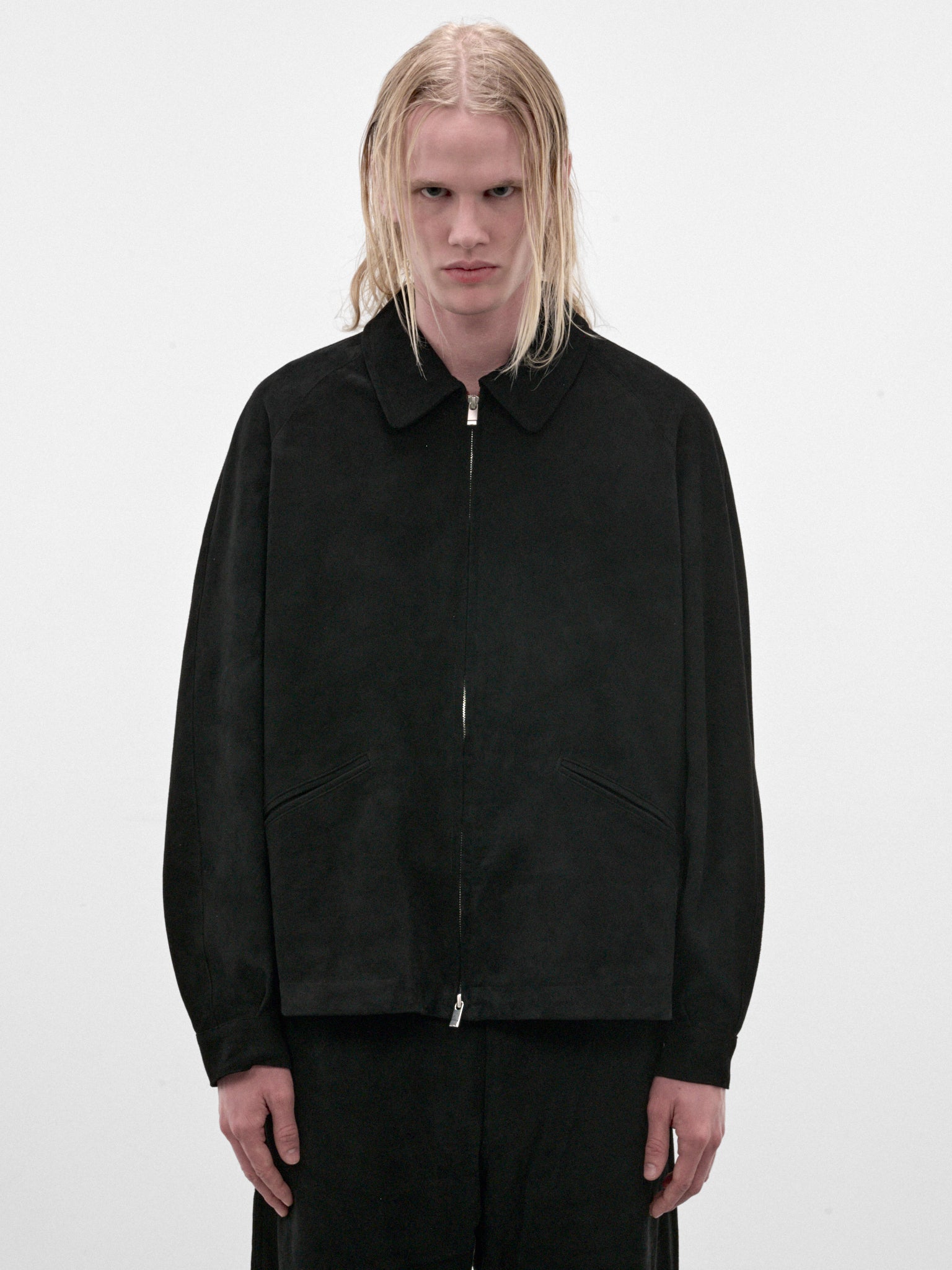 Brown Sheep Suede Zip Jacket (C263L02J01-BROWN)