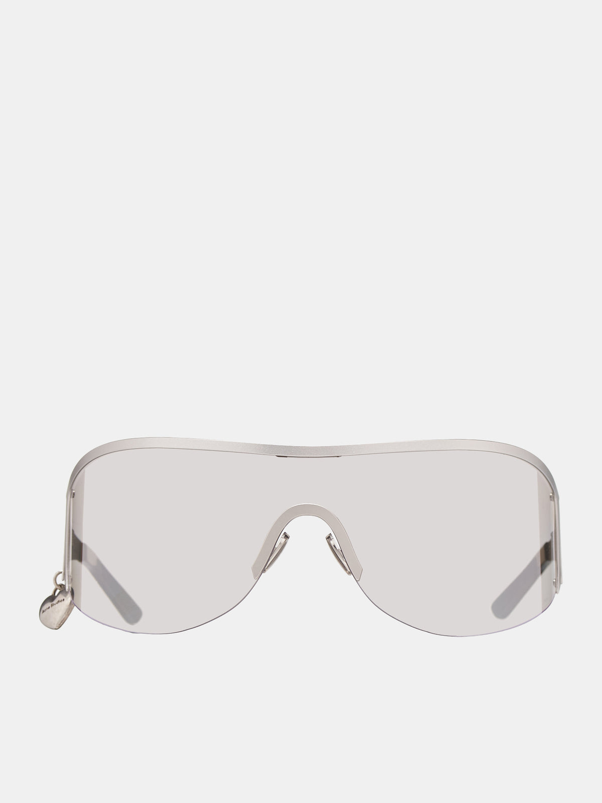Metal Shield Sunglasses (C30059-SILVER-TRANSPARENT)
