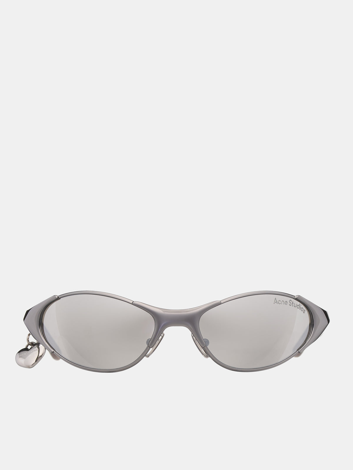 Metal Frame Charm Sunglasses (C30060-BWF-ANTIQUE-SILVER)