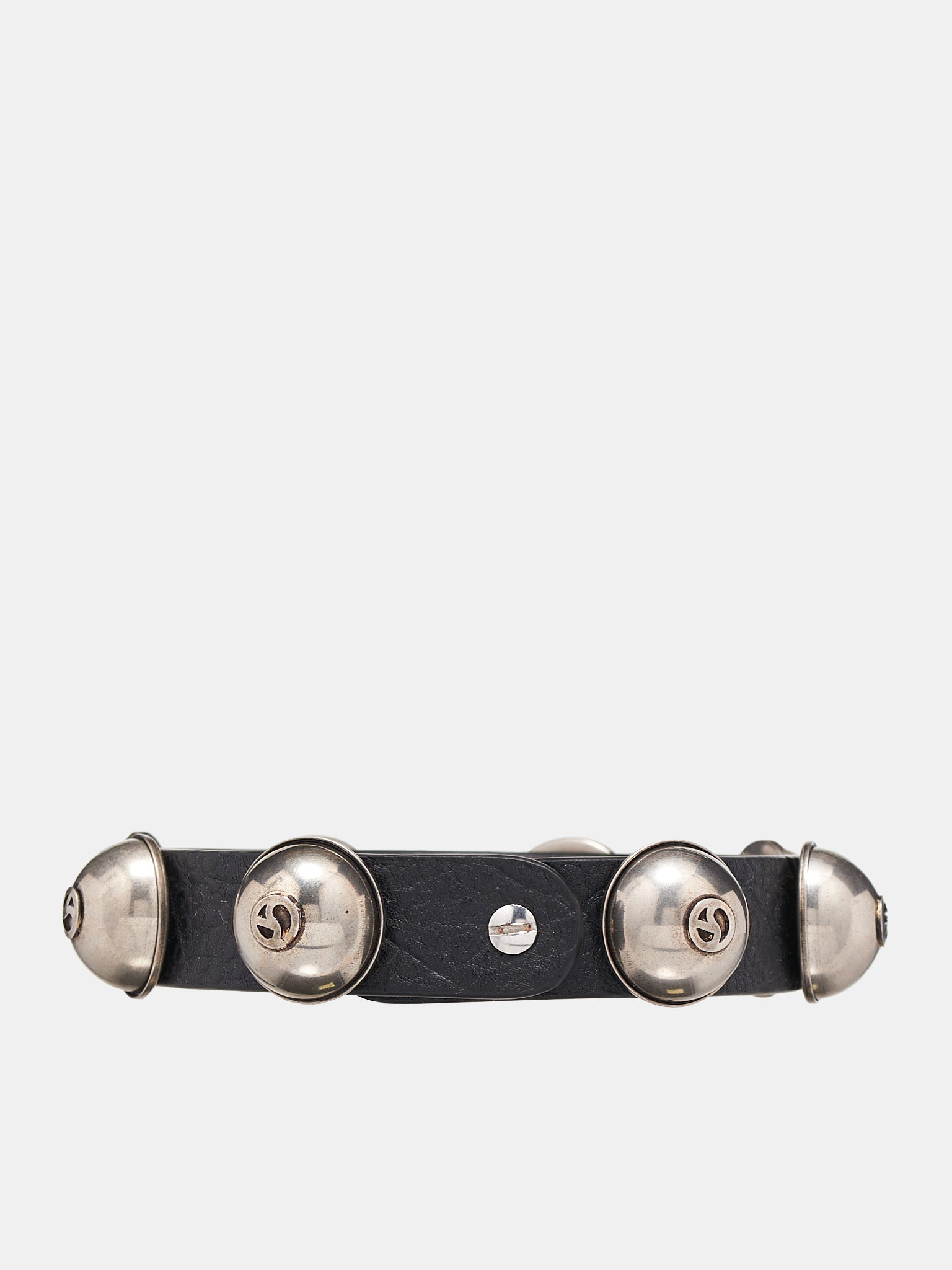 Leather Stud Necklace (C50424-BLACK)