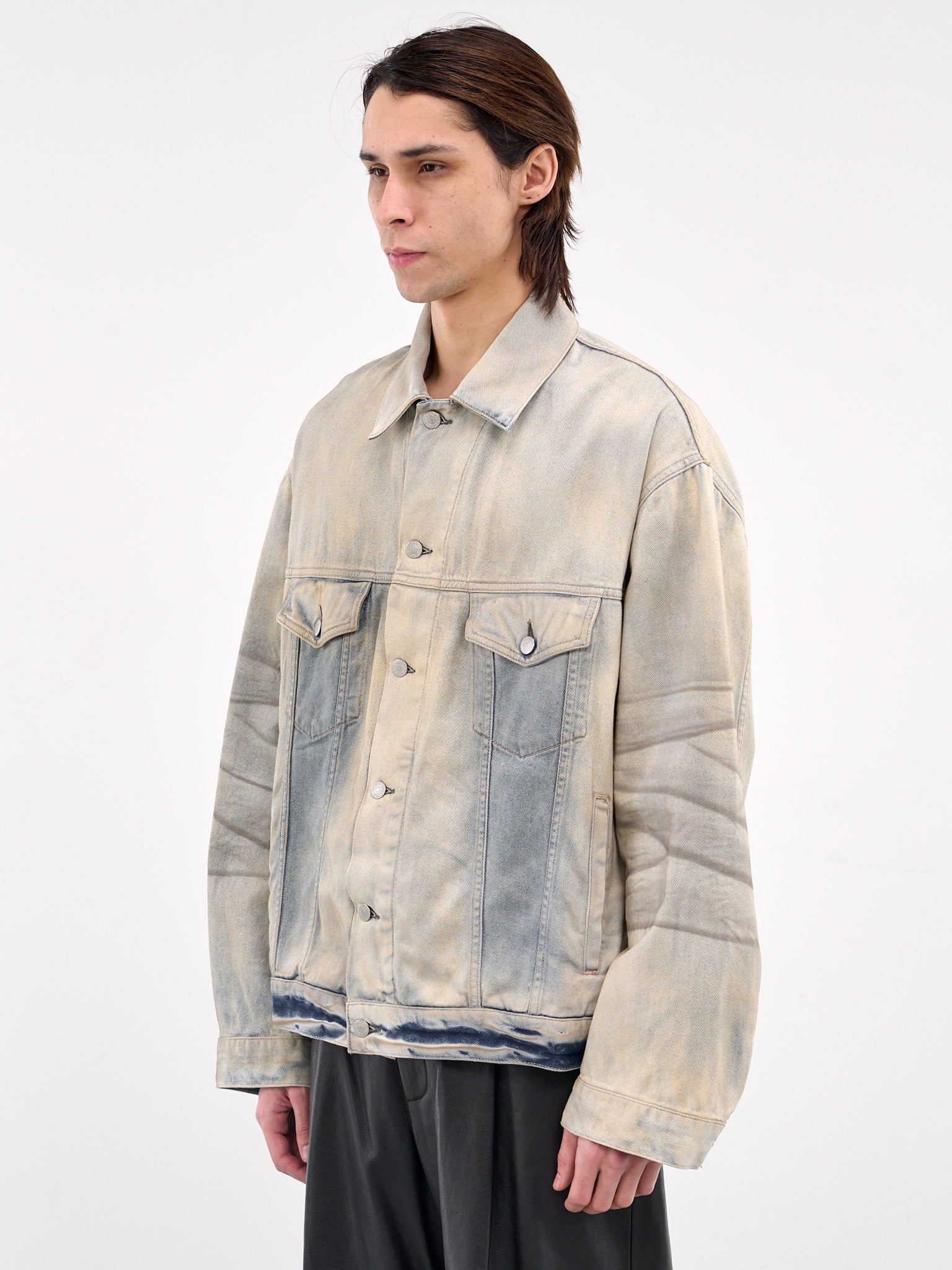 Oversized Denim Jacket (C90191-LIGHT-BLUE) Oversized Denim Jacket (C90191-LIGHT-BLUE)