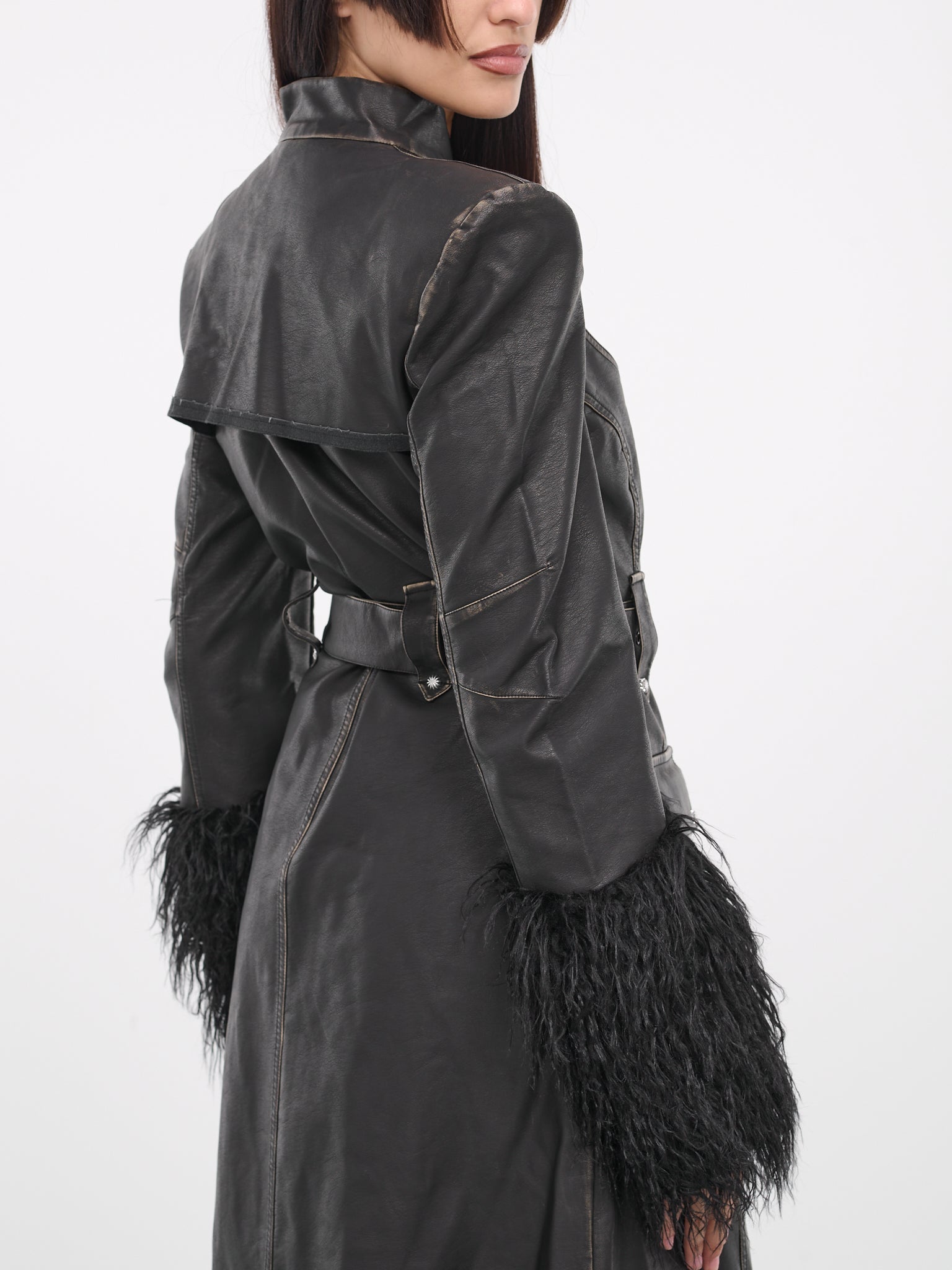 Low-cut Long Coat (CA-01-BK-BLACK)