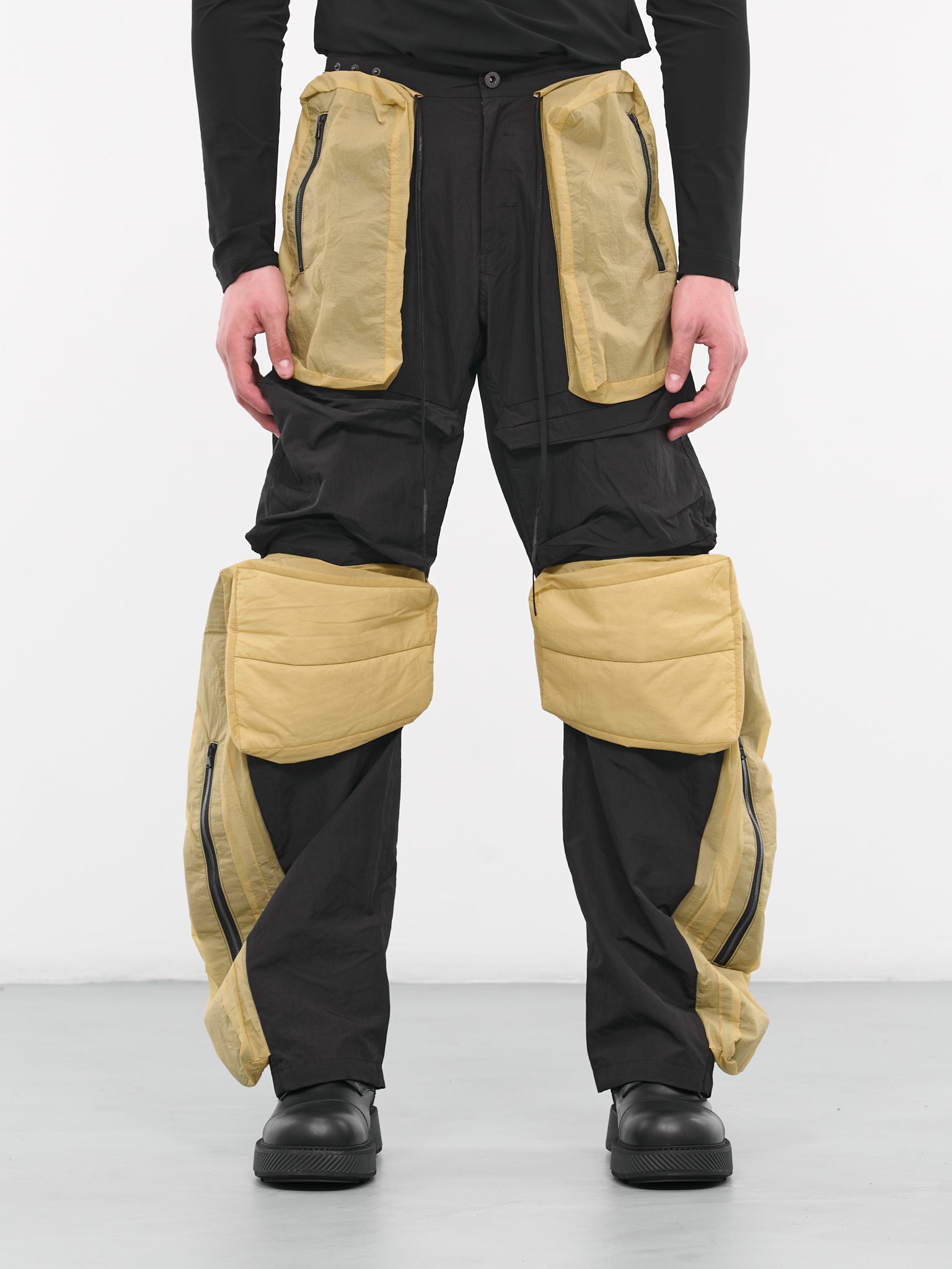 Crustacean Wide Trousers (CA03MB3BK-BLACK)