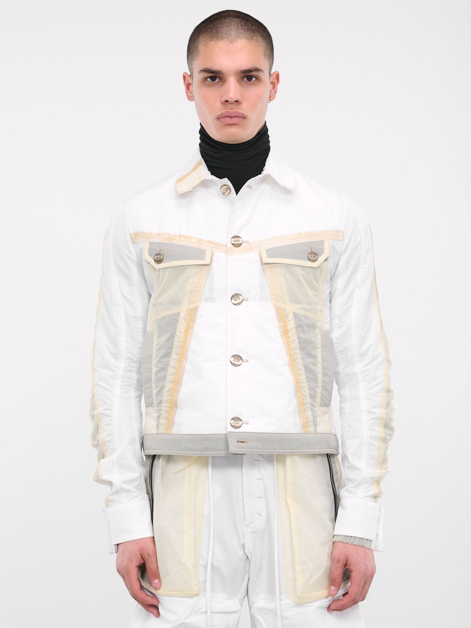 Crustacean Trucker Jacket (CA04CTJ4WH-WHITE)