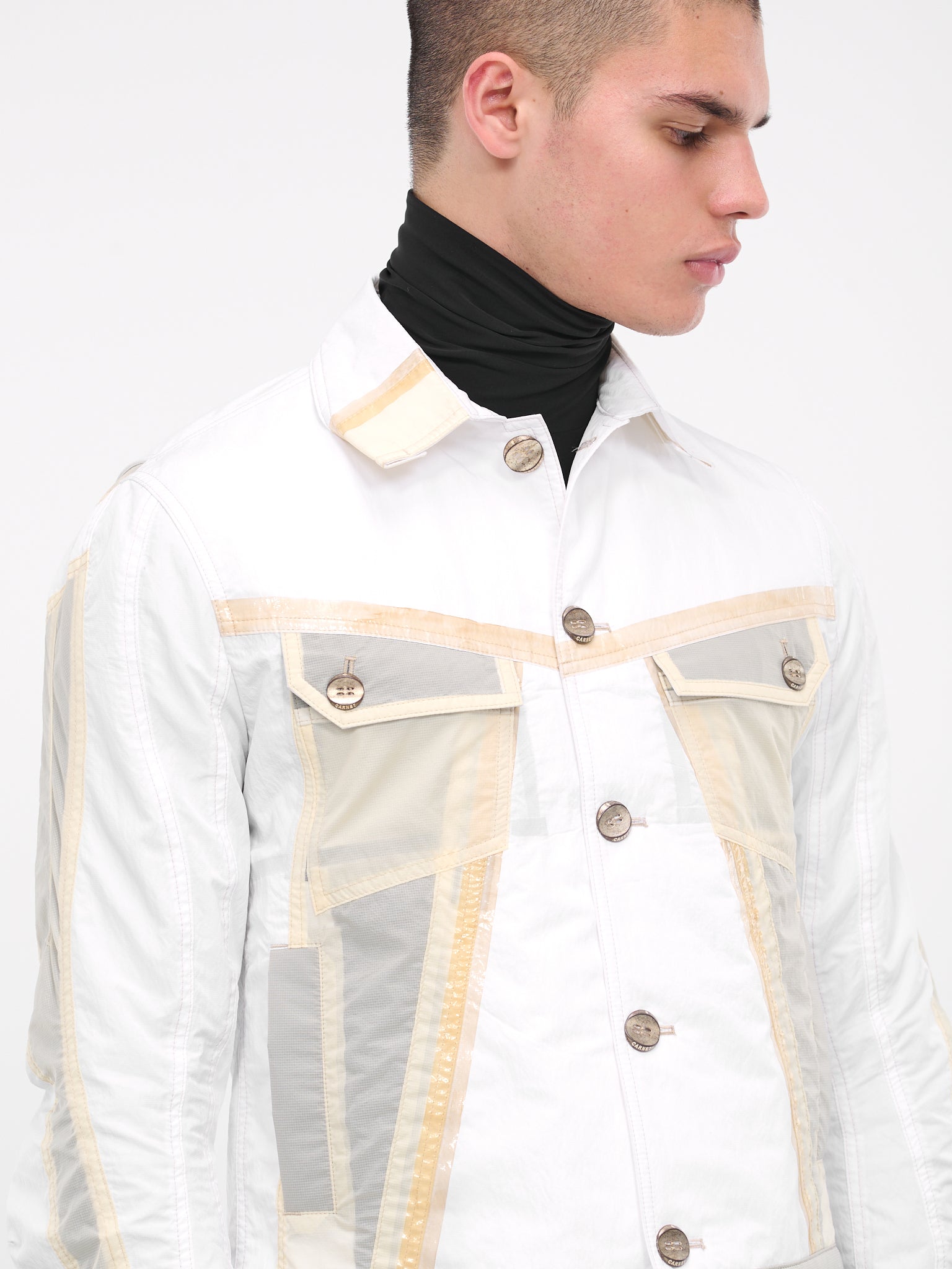 Crustacean Trucker Jacket (CA04CTJ4WH-WHITE)