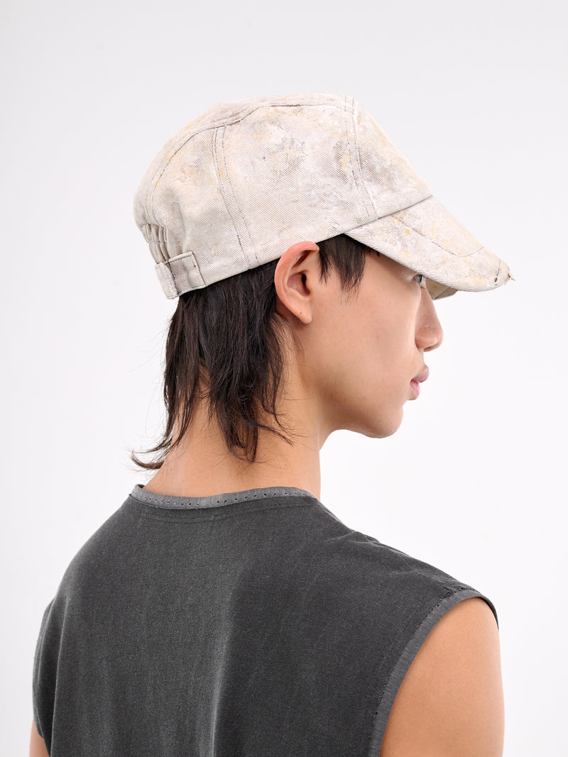 Hand-Coated Horseshoe Crab Cap (CA07HCHC4RW-RUSTY-WHITE)