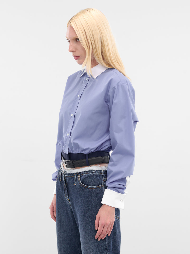 Cala Blue Cropped Belt Shirt (CALA-BLUE)
