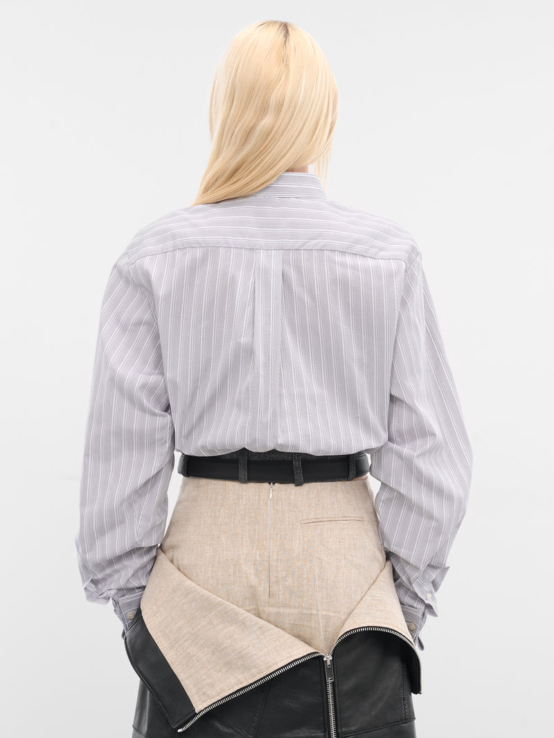 Cala Gray Cropped Belt Shirt (CALA-GREY)