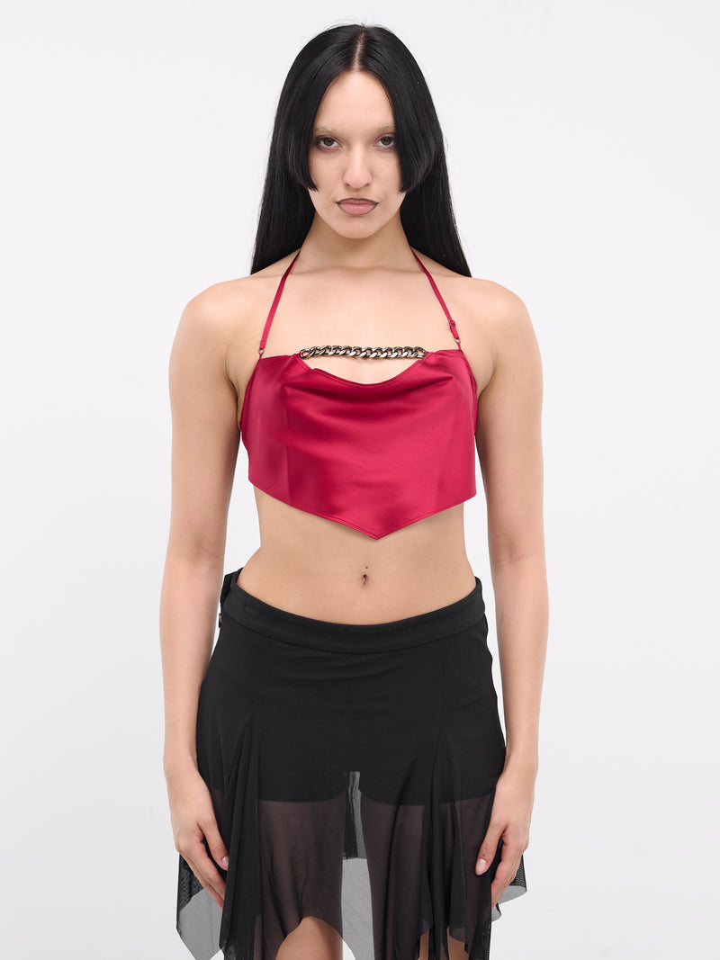 Draped Chain Top (CAM-01RE-RED)