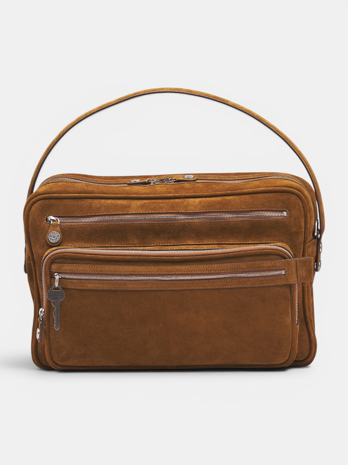 Brown Suede Camero Camera Bag (CAMERO-CAMERA-SUEDE-V-COGNAC-B)