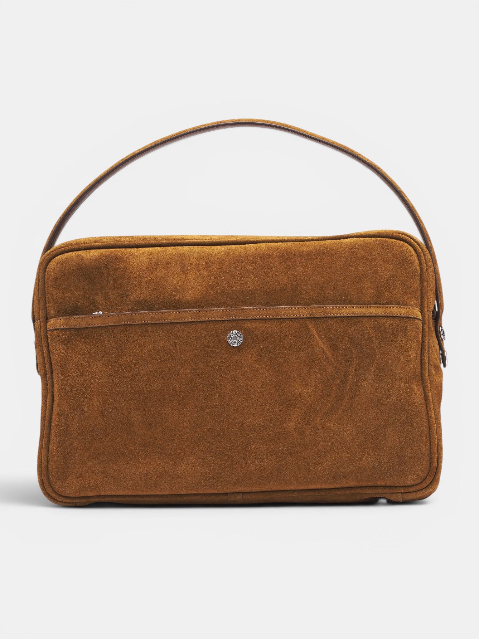 Brown Suede Camero Camera Bag (CAMERO-CAMERA-SUEDE-V-COGNAC-B)