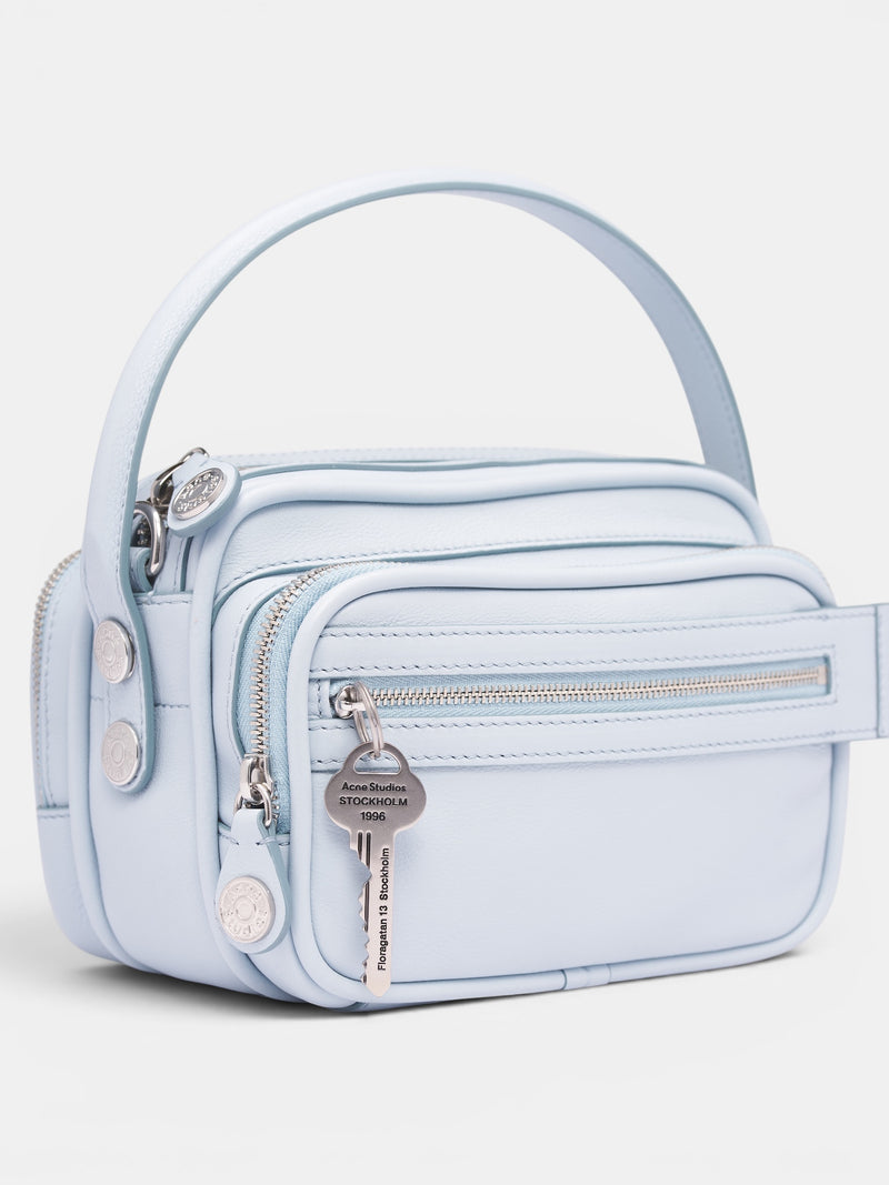 Blue Leather Camero Party Bag (CAMERO-KIT-V-DUSTY-BLUE)