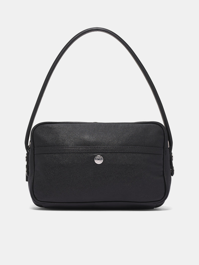 Leather Camero Fur Party Bag (CAMERO-PARTY-FUR-STRAP-BLACK)