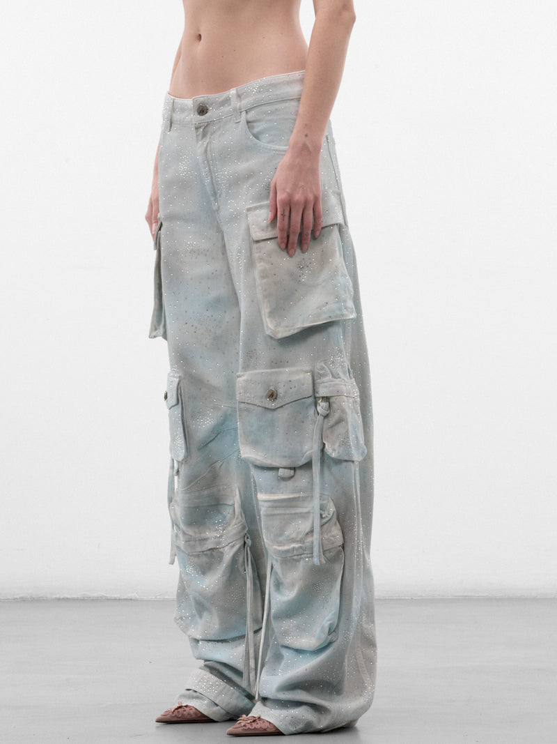 Gray Cotton Cargo Pants (CAPWCP00084-GREY)