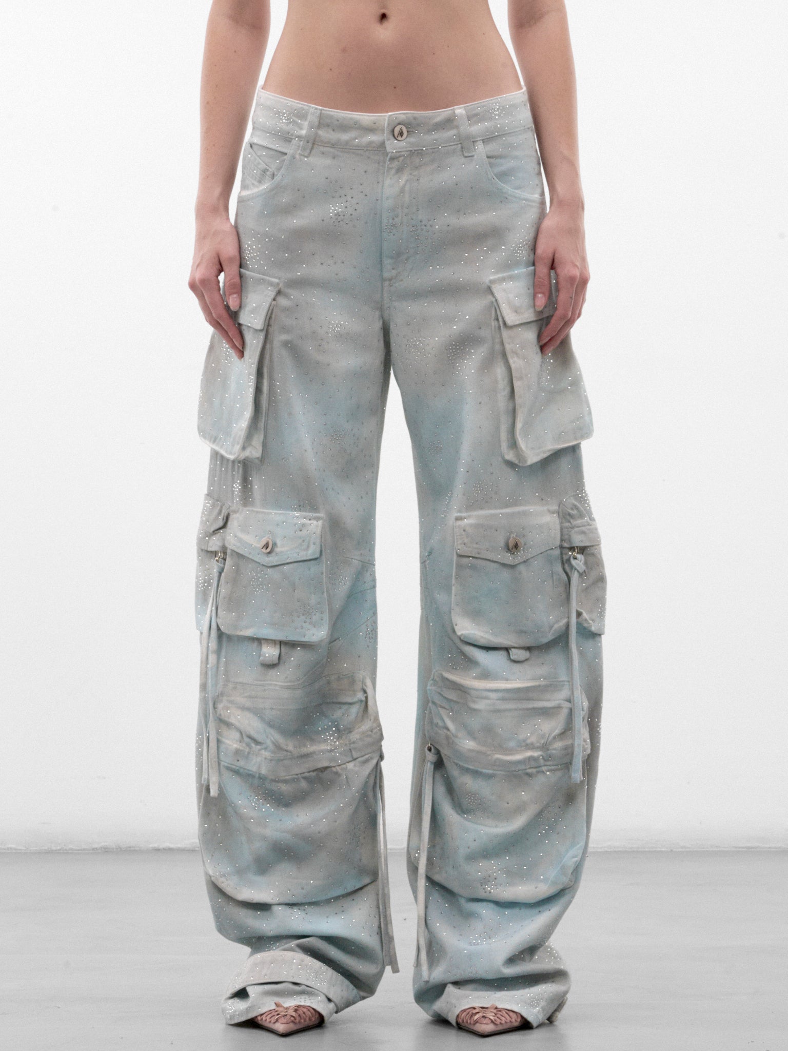 Gray Cotton Cargo Pants (CAPWCP00084-GREY)