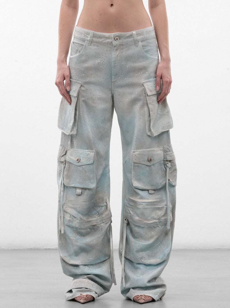 Gray Cotton Cargo Pants (CAPWCP00084-GREY)