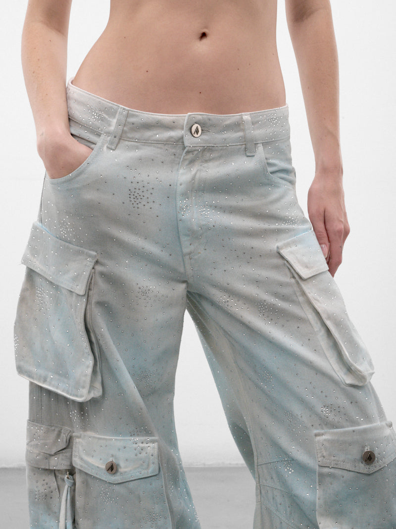 Gray Cotton Cargo Pants (CAPWCP00084-GREY)