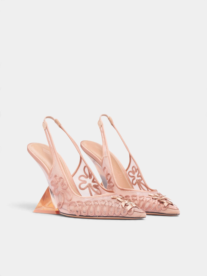 Pink Cheope Slingback Heels (CAPWSH00779-PALE-PINK)