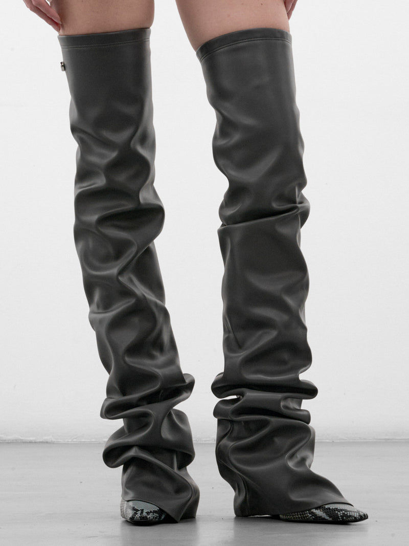 Robin OTK Thigh High Boots (CAPWSH00872-GREY)