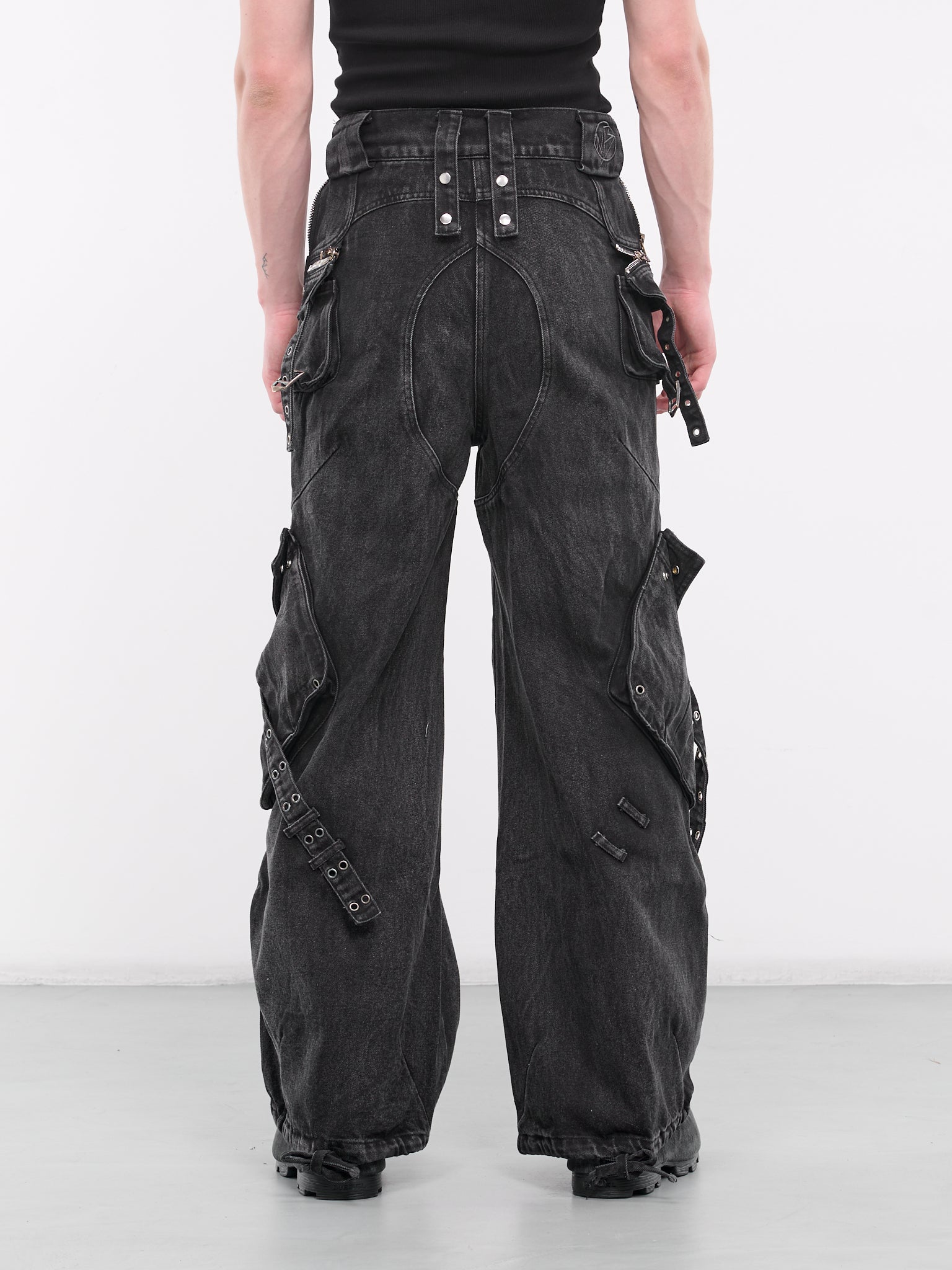 Cargo Denim Jeans (CARGO-DENIM-PANTS-BLACK)