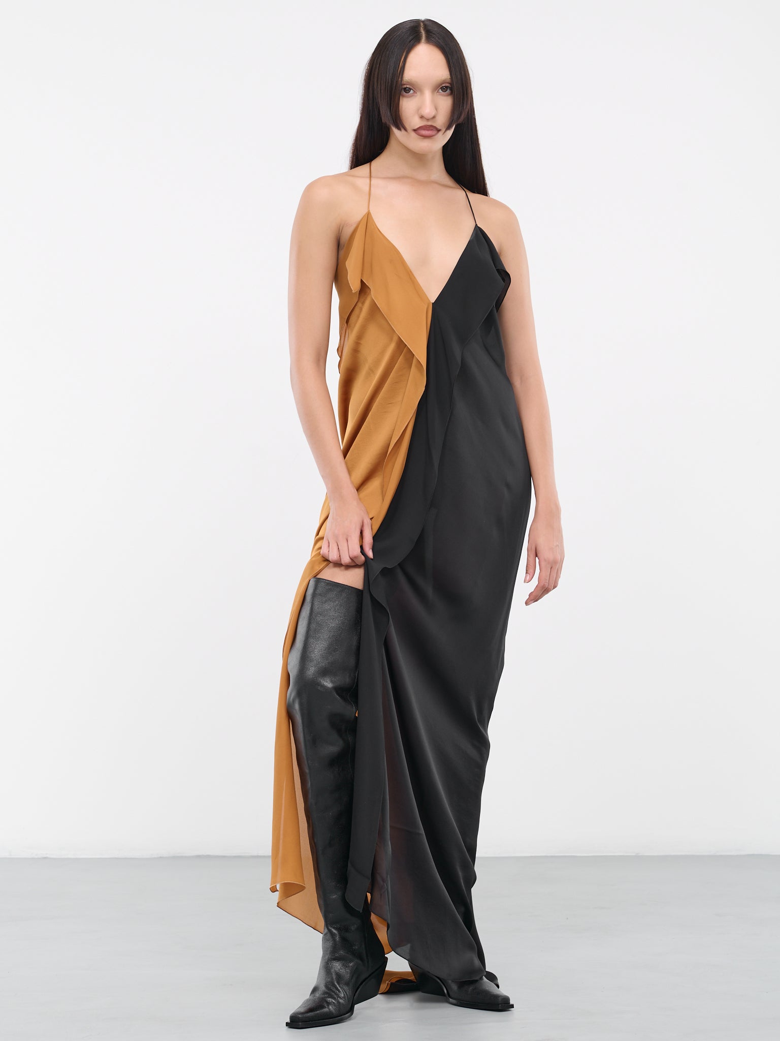 Casino Dress (CASINO-DRESS-BLACK-CARAMEL)