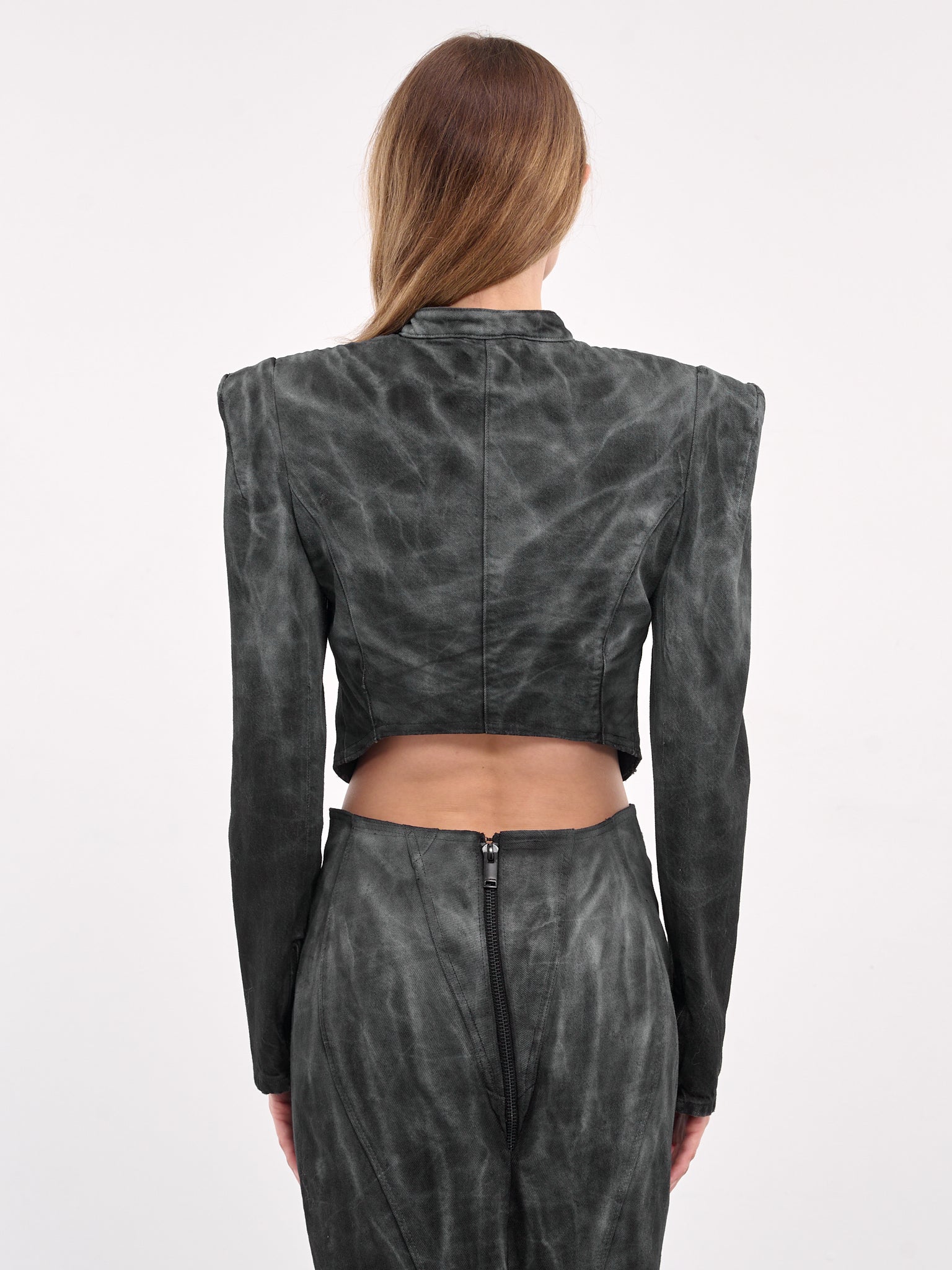 Painted Denim Jacket (CATWALK-4-BLACK-VAIN)
