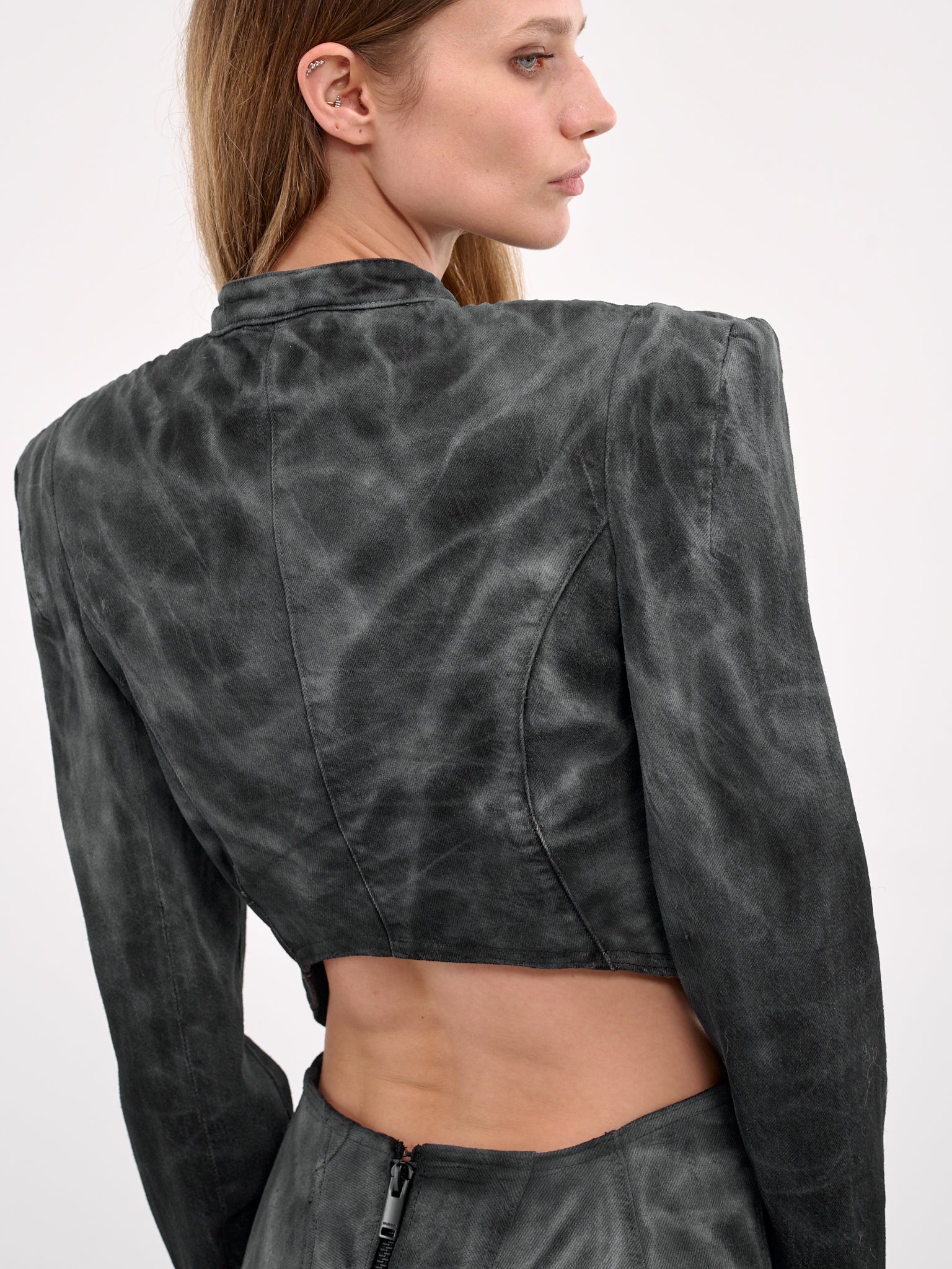Painted Denim Jacket (CATWALK-4-BLACK-VAIN)