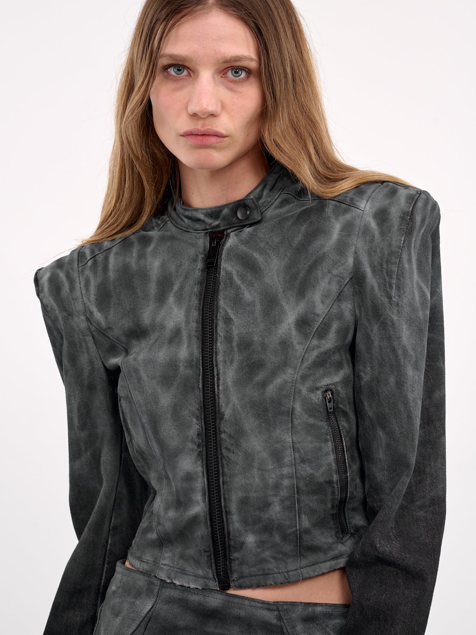 Painted Denim Jacket (CATWALK-4-BLACK-VAIN)
