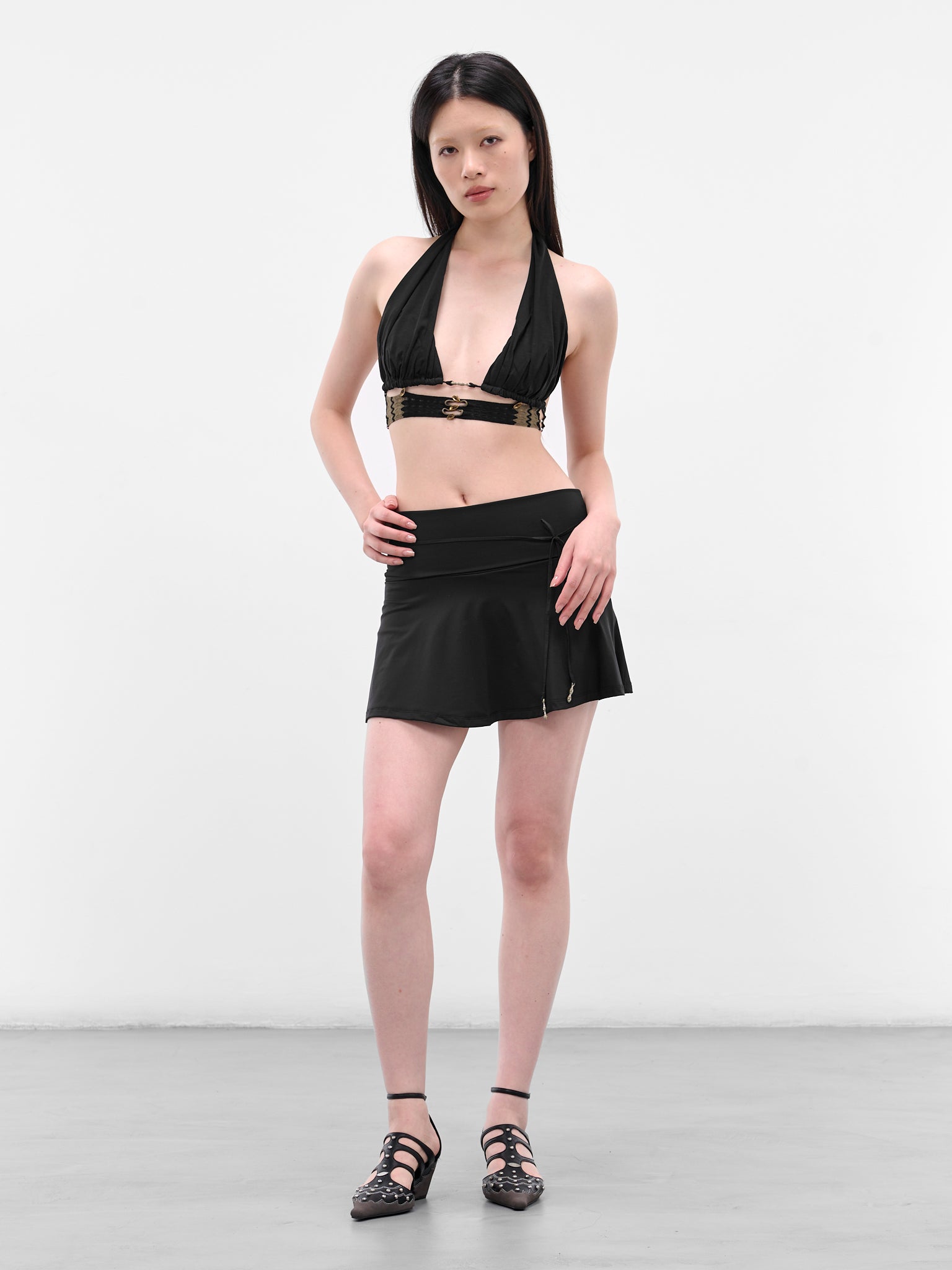 RUI Halterneck Combo Top | H.Lorenzo - styled