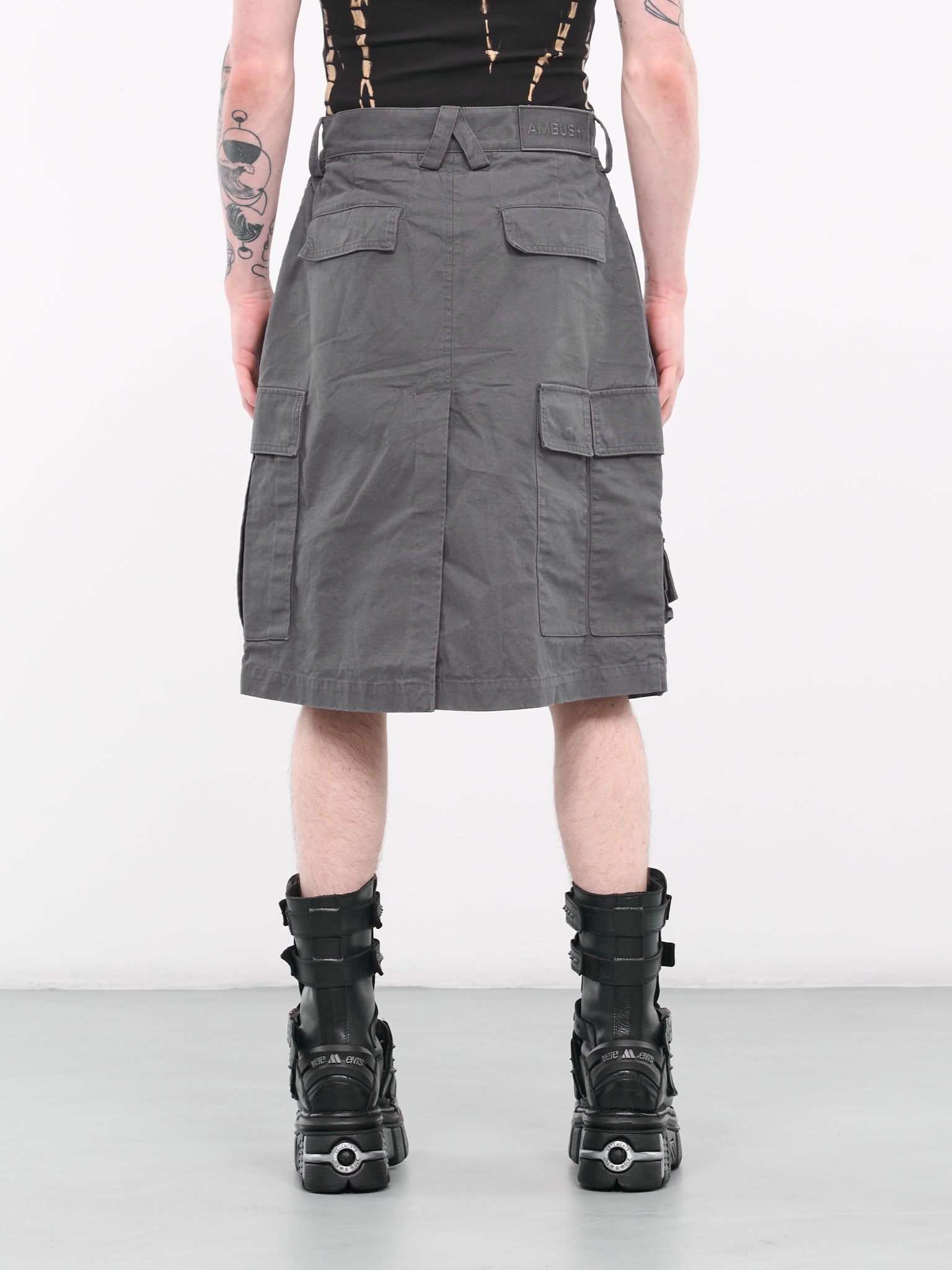 Wrap Cargo Shorts (CB027FAB0010700-SLATE-GREY)