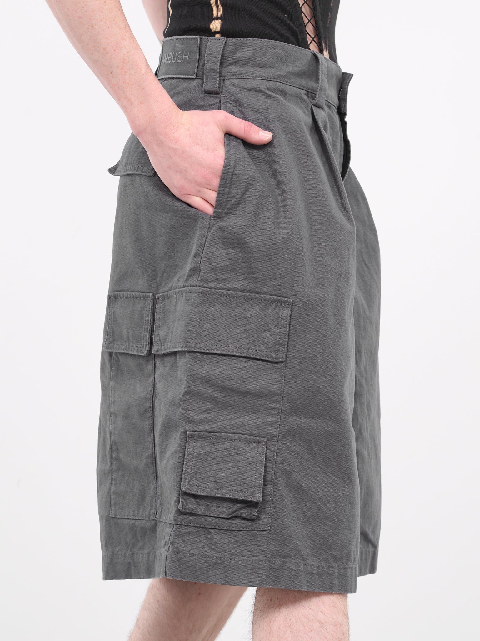 Wrap Cargo Shorts (CB027FAB0010700-SLATE-GREY)