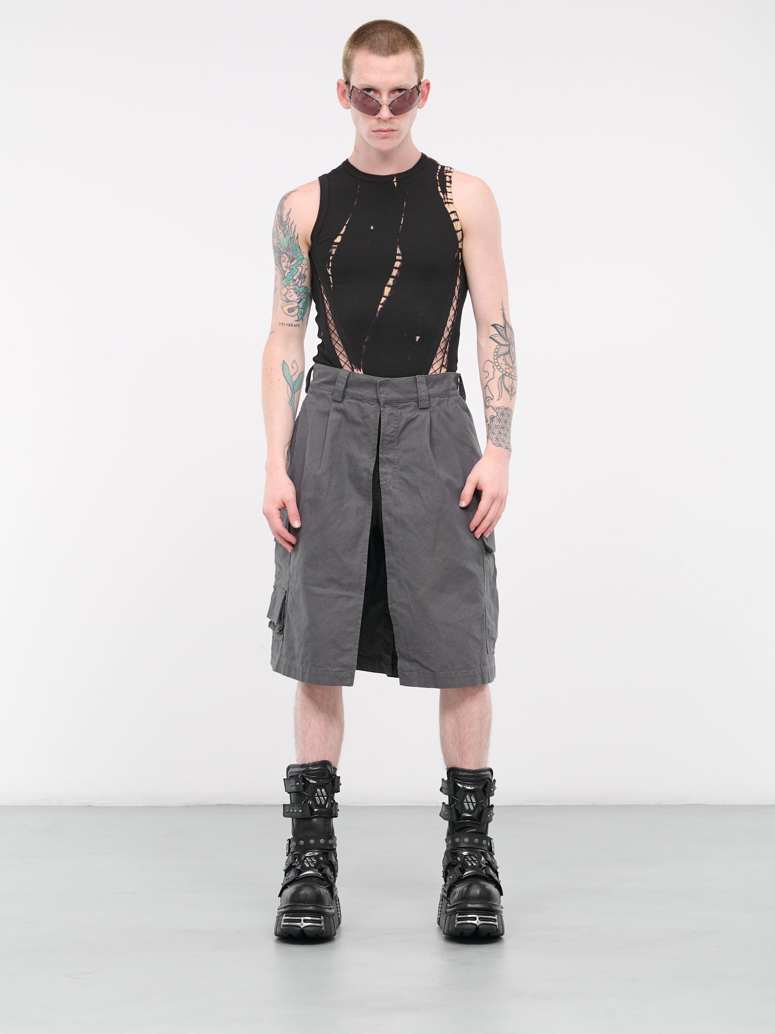 Wrap Cargo Shorts (CB027FAB0010700-SLATE-GREY)