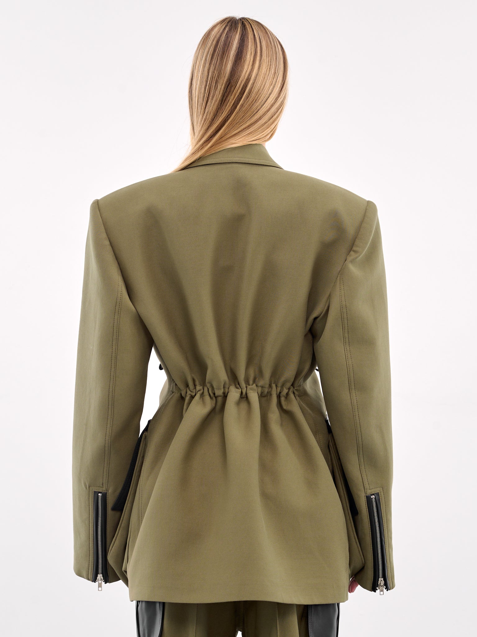 Oversized Cargo Blazer (CBL01BL-KHAKI-GREEN)