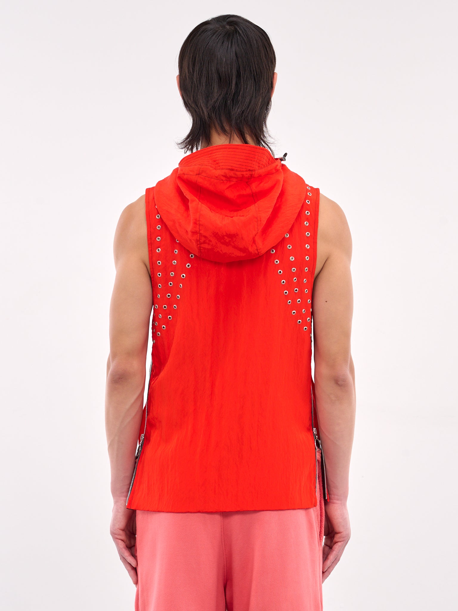 Hooded Vest (CCS4-TOP-EYELETV-RED)