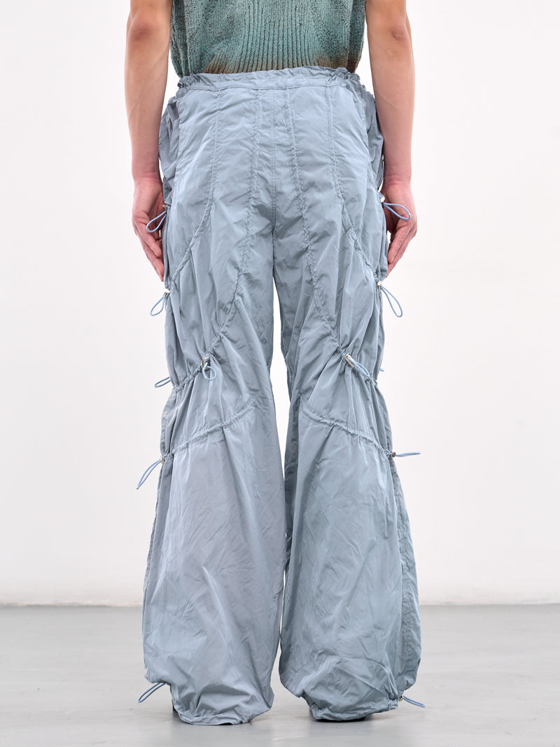 Bungee Drawcord Wide Leg Trousers (CCS4-TRS-ADJCORD-BLUE)