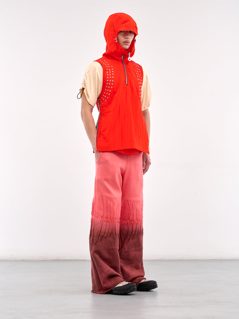 Hooded Eyelet Vest (CCS4-TOP-EYELETV-RED)