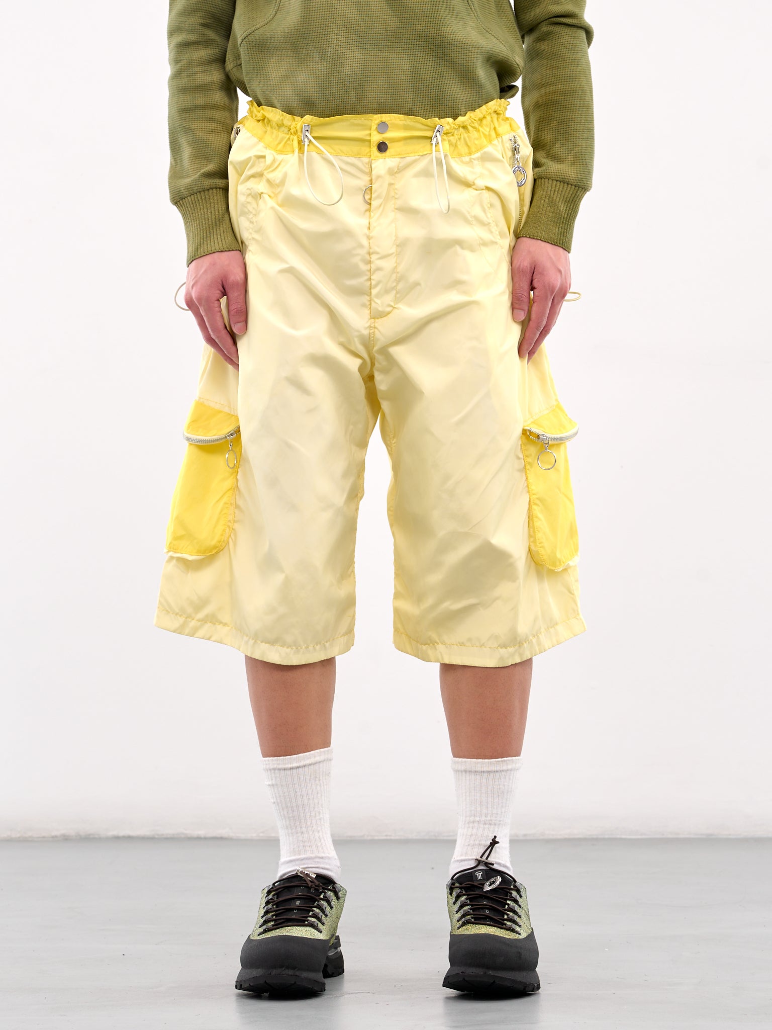 Zip Cargo Technical Shorts (CCS4-TRS-TECSHORT-LIGHT-YELLOW)