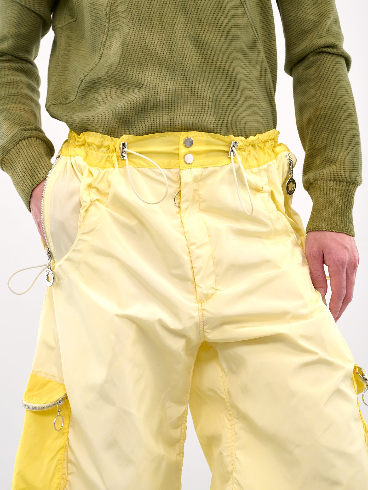 Zip Cargo Technical Shorts (CCS4-TRS-TECSHORT-LIGHT-YELLOW)