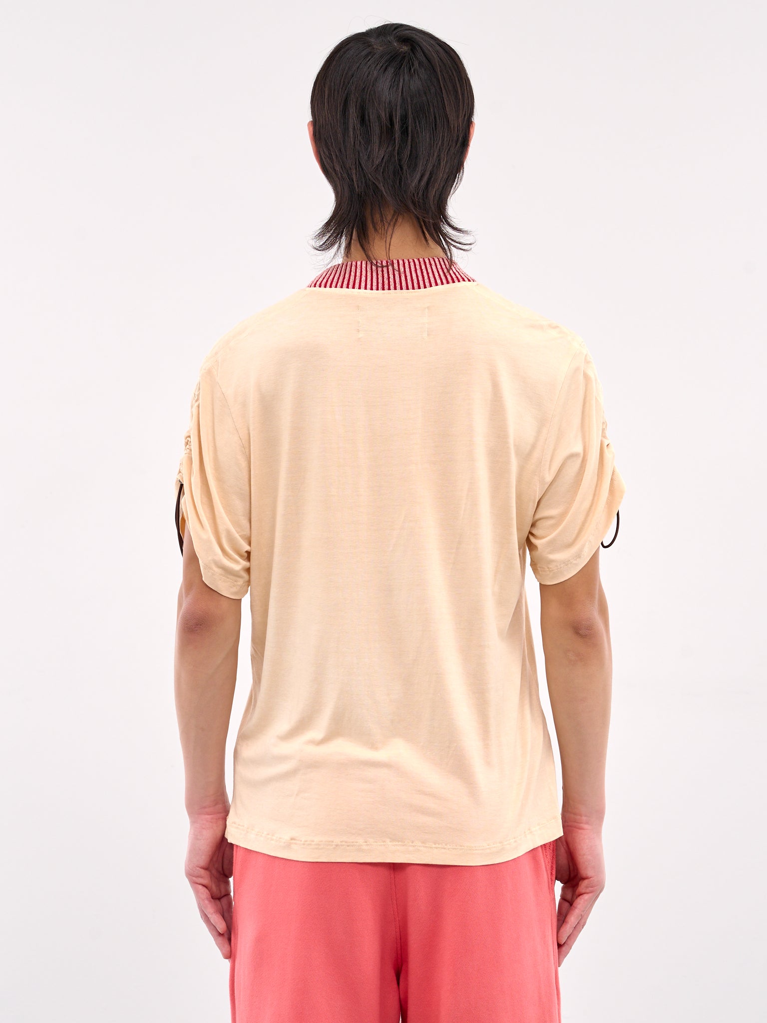 Drawcord Sleeve Tee (CCSR-TOP-ADJTSHIRT-BEIGE)
