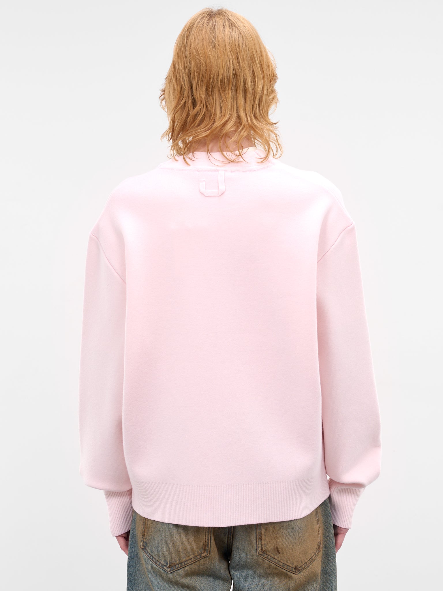 Pink Wool Knit Rounded Cardigan (CDM00292CK00185-LIGHT-PINK)